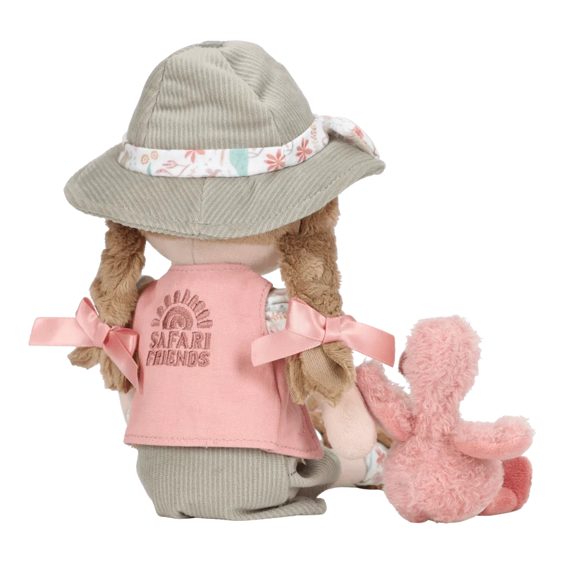 Rosa Exploradora Muñeca Blandita Safari · Little Dutch