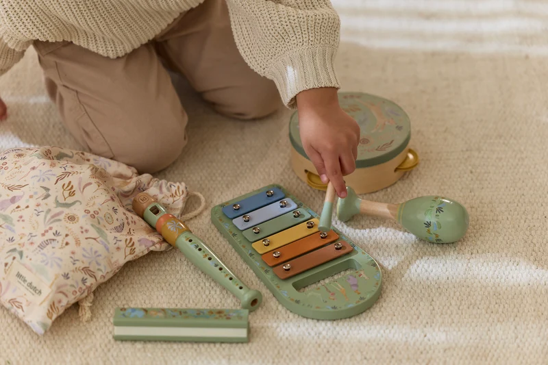 Set musical verde Safari Friends · Little Dutch