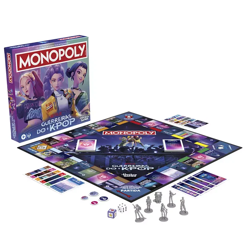 Monopoly K-Pop Demon Hunters Hasbro - Juego de Mesa inspirado en la película de Netflix