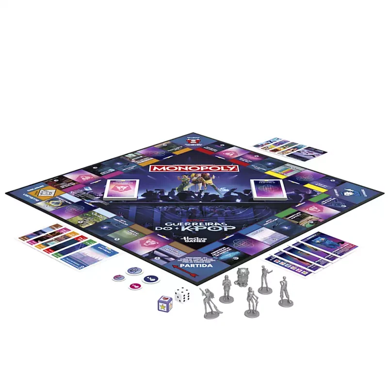 Monopoly K-Pop Demon Hunters Hasbro - Juego de Mesa inspirado en la película de Netflix