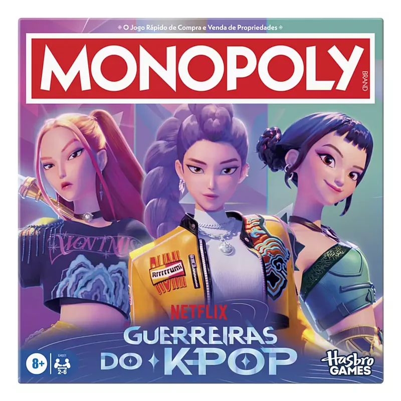 Monopoly K-Pop Demon Hunters Hasbro - Juego de Mesa inspirado en la película de Netflix