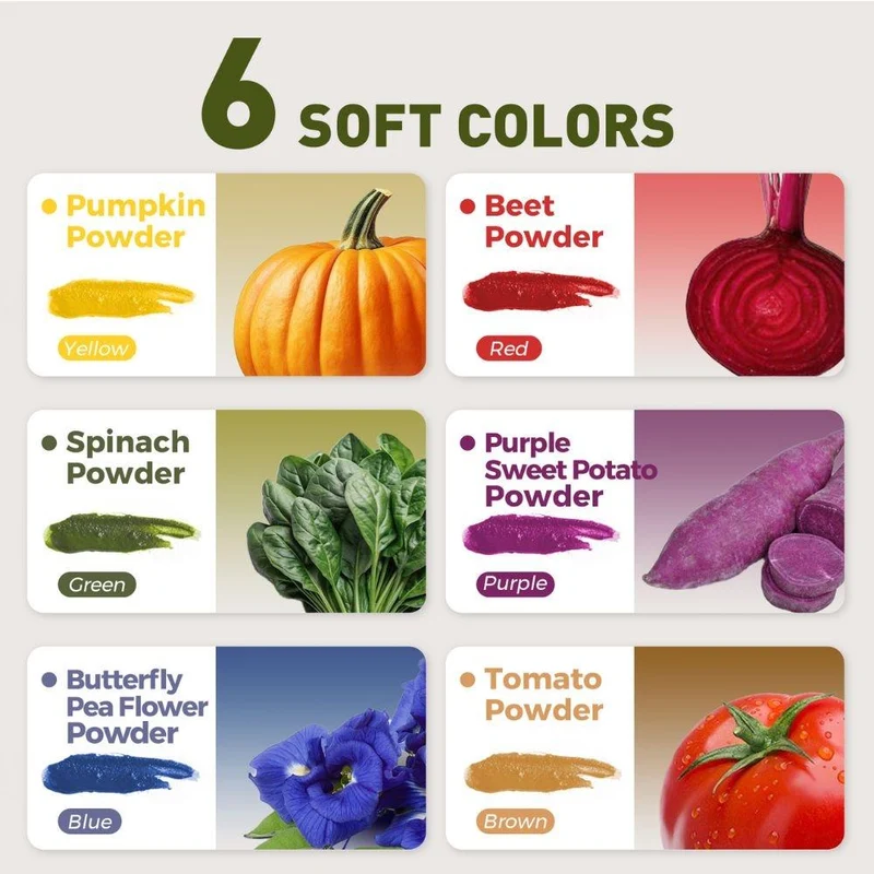 Pintura vegetal en polvo natural (6 colores) · Jarmelo