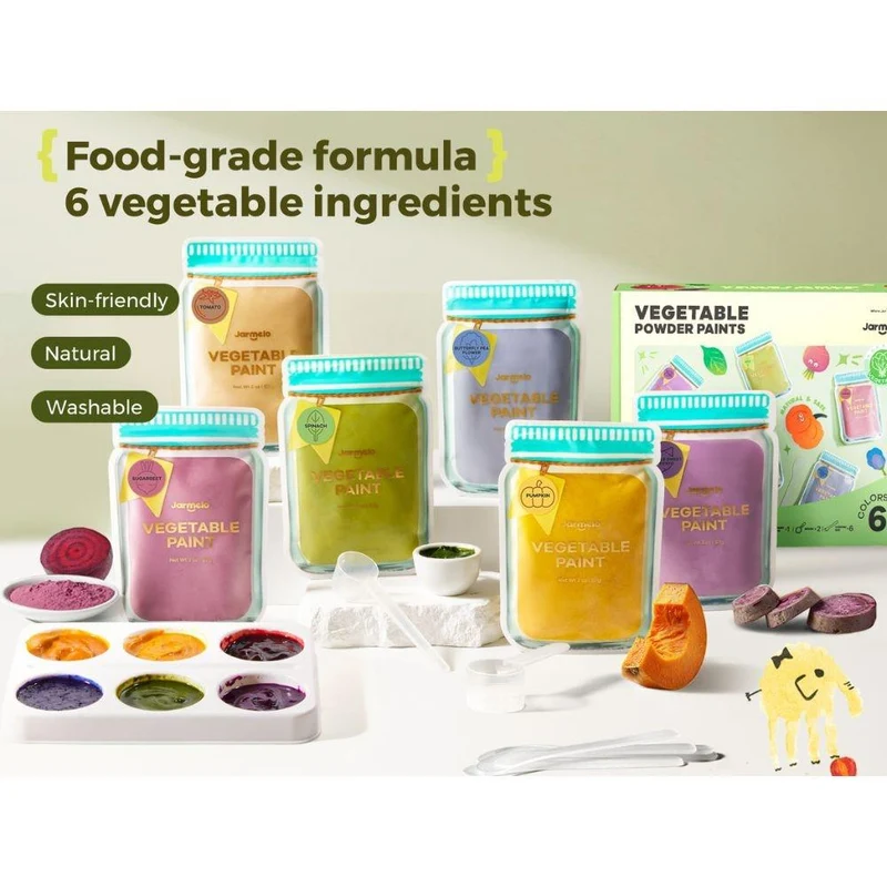 Pintura vegetal en polvo natural (6 colores) · Jarmelo