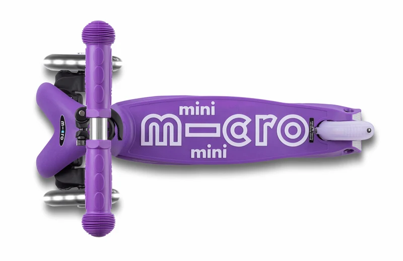 Patinete Mini Deluxe Plegable LED · Lila