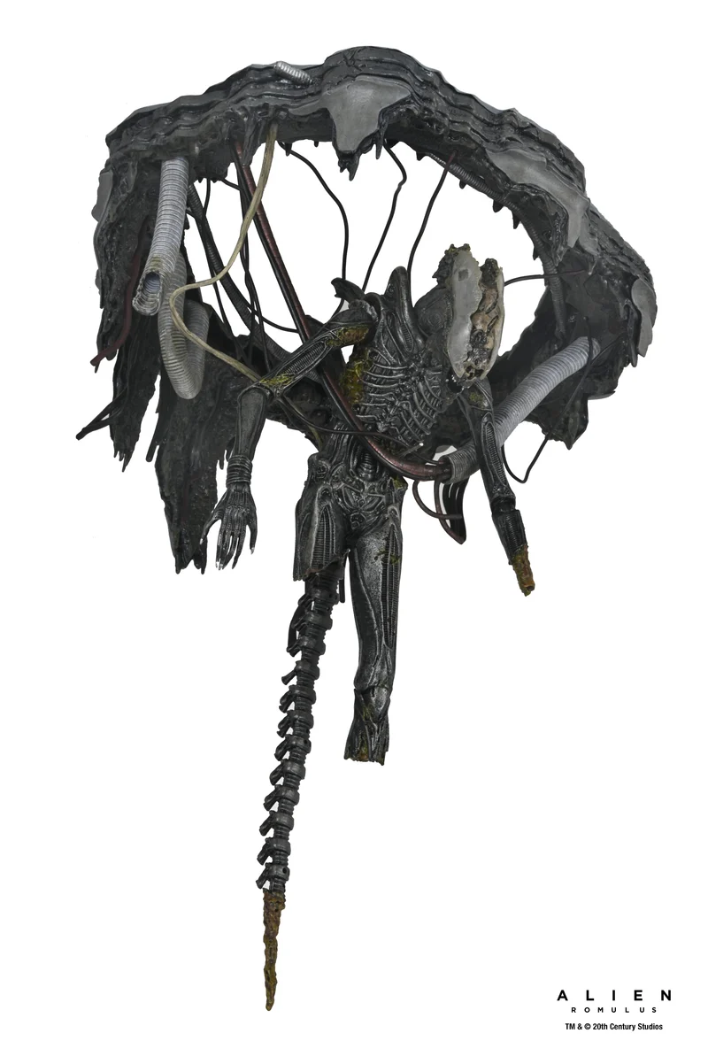 NECA Figura de Accion: Alien Romulus - Xenomorfo XX121 de laboratorio suspendido Deluxe 7 Pulgadas