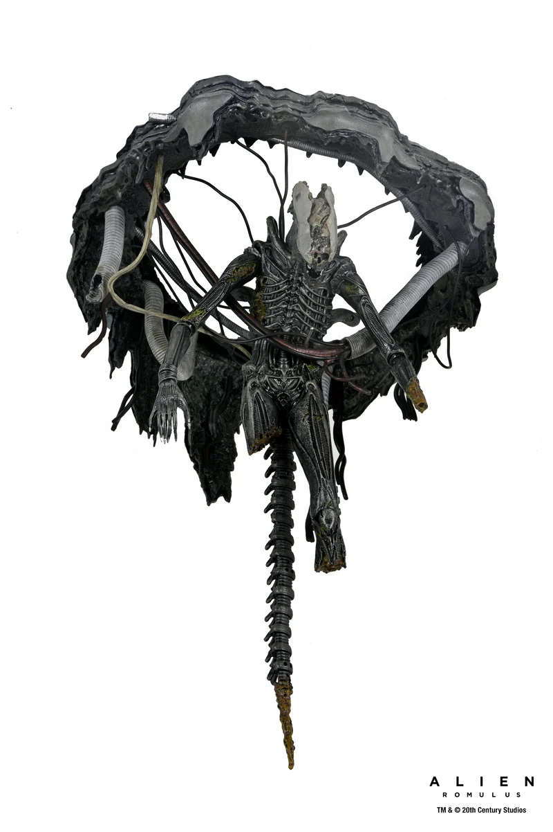 NECA Figura de Accion: Alien Romulus - Xenomorfo XX121 de laboratorio suspendido Deluxe 7 Pulgadas