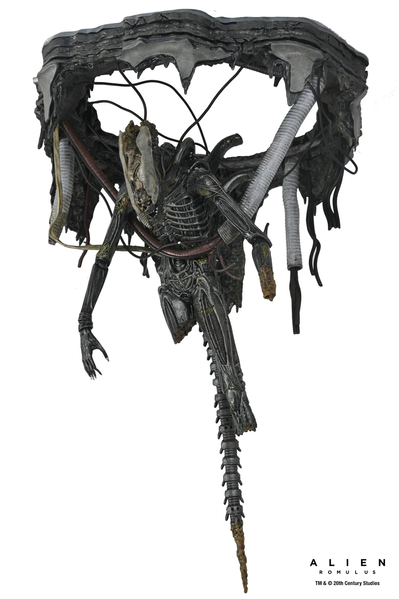 NECA Figura de Accion: Alien Romulus - Xenomorfo XX121 de laboratorio suspendido Deluxe 7 Pulgadas