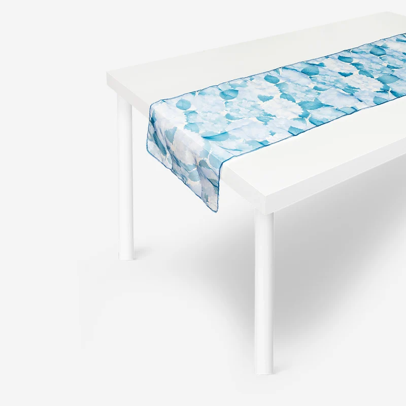 Hydrangea table runner - 30x130 cm