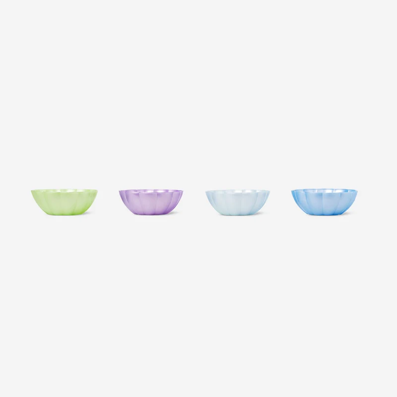 Pearlescent bowls - 4 pcs