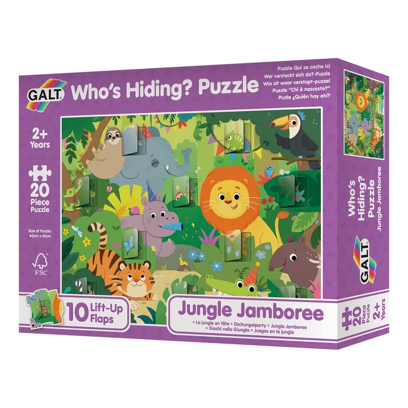 Who's Hiding? Puzzle: Jungle Jamboree