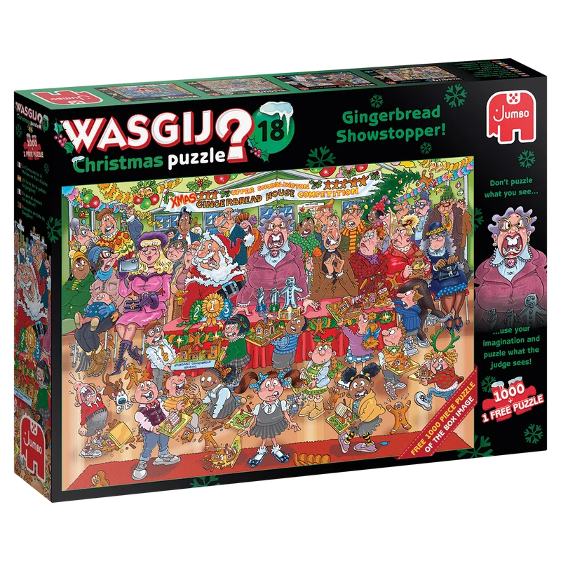 Wasgij Christmas 18 - Gingerbread Showstopper (2x1000 pieces)