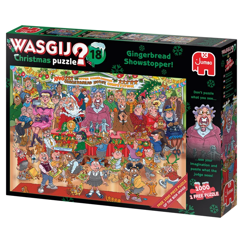 Wasgij Christmas 18 - Gingerbread Showstopper (2x1000 pieces)