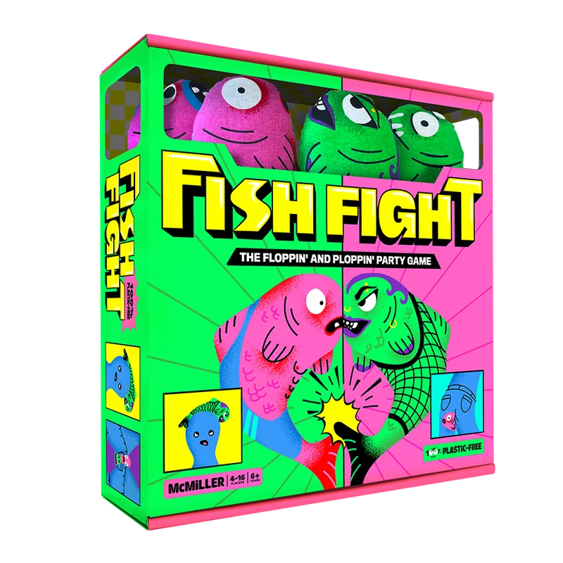 Fish Fight - Juego de mesa - FALOMIR - 4-16 jugadores - 8+ años - Menos de 30 min