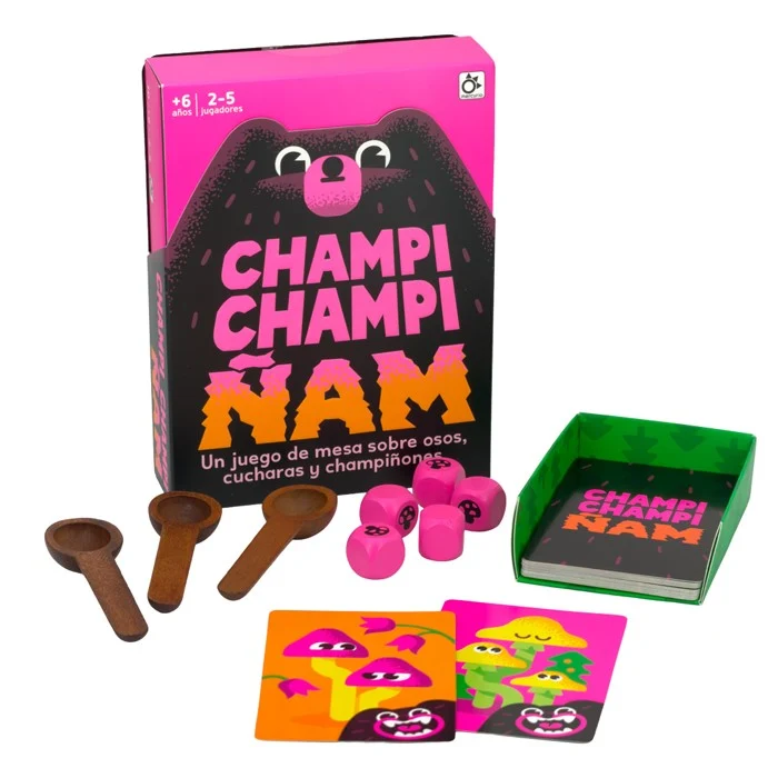 Champi Champi Ñam - Juego de mesa - Mercurio - 2-5 jugadores - 6+ años - 15 min