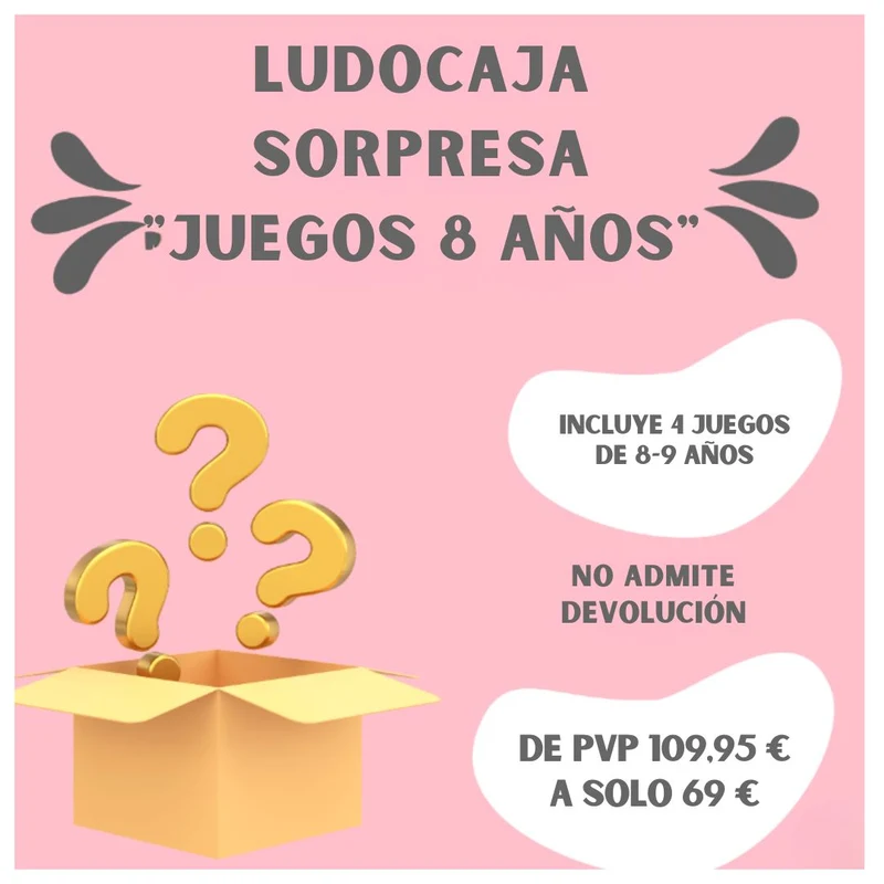 Ludocaja Sorpresa "Juegos de mesa 8-9 años" - Juego de mesa - Mi Juego Bonito