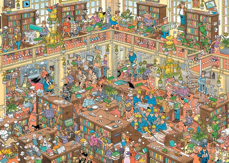 Jan van Haasteren 500XL - The Library (500 pieces)