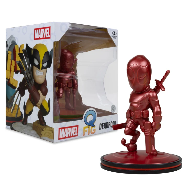 Mcfarlane Q-Fig Collectible: Marvel Wave 1 - Deadpool Metallic