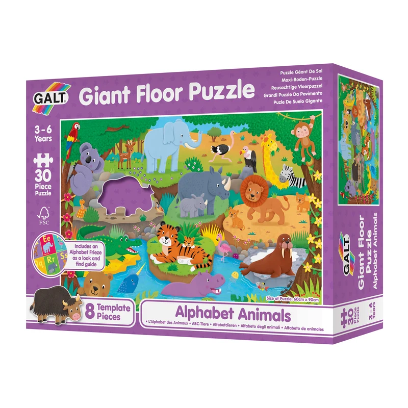 Giant Floor Puzzle: Alphabet Animals