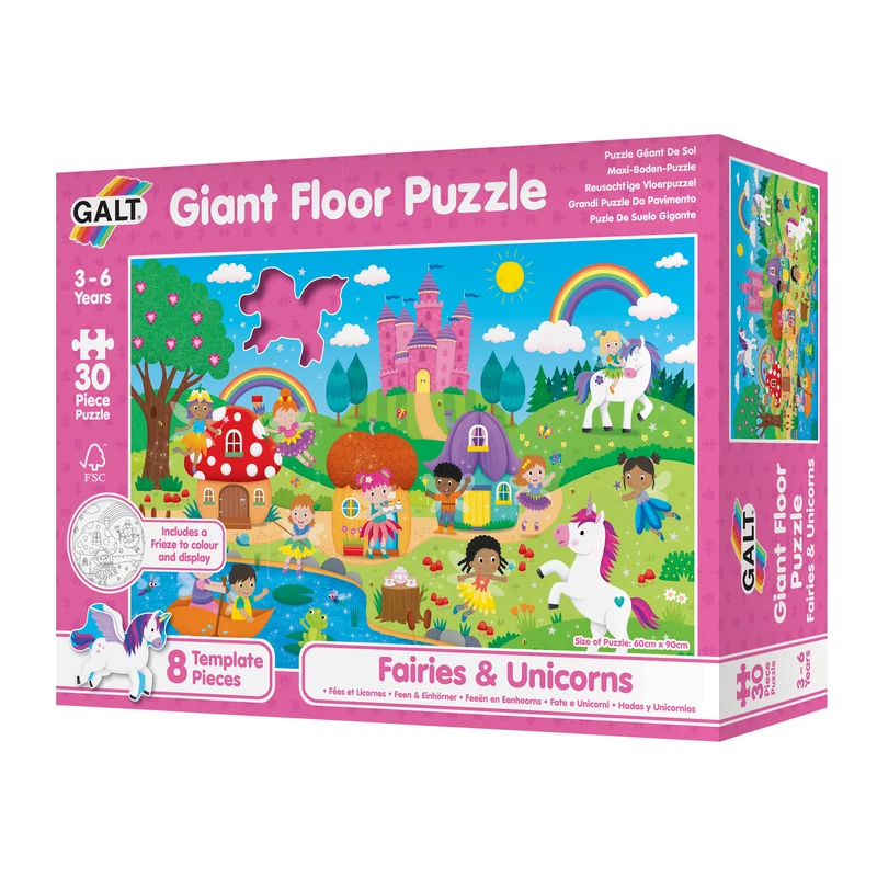 Giant Floor Puzzle: Fairies & Unicorns