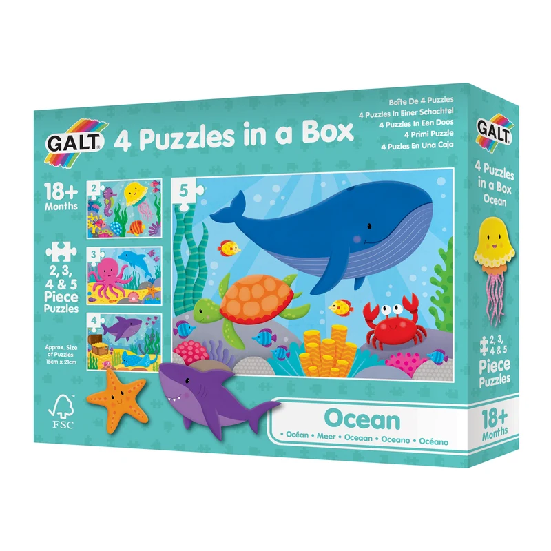 4 Puzzles in a Box - Ocean