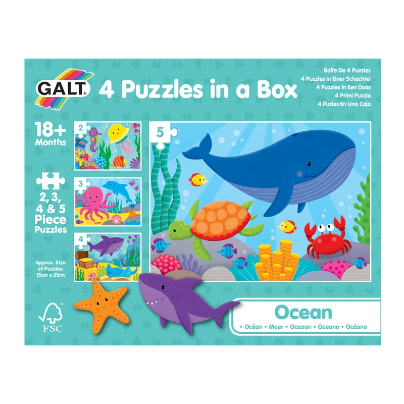 4 Puzzles in a Box - Ocean