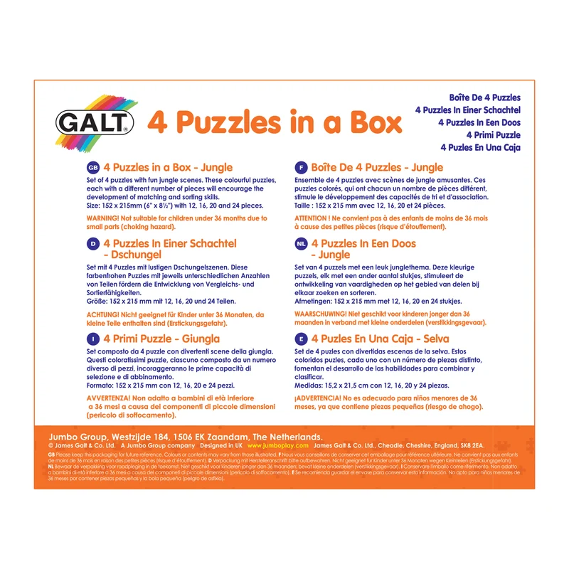 4 Puzzles in a Box - Jungle