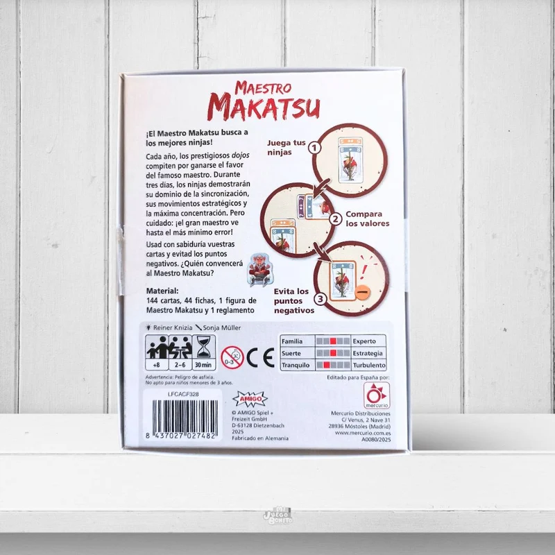 Maestro Makatsu - Juego de mesa - Mercurio - 2-6 jugadores - 8+ años - 20 min