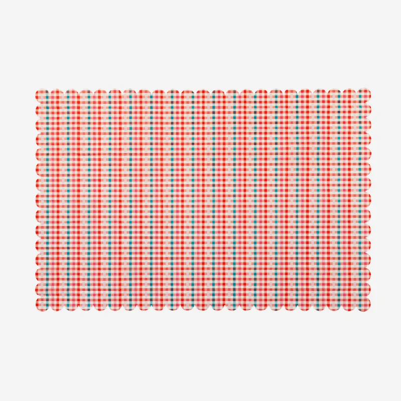 Chequered paper picnic tablecloth - 120x180 cm