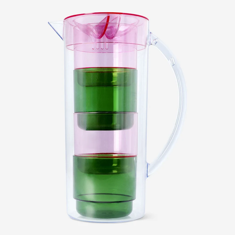 Jug with cups picnic set - 5 pcs