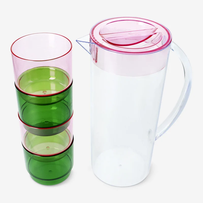 Jug with cups picnic set - 5 pcs
