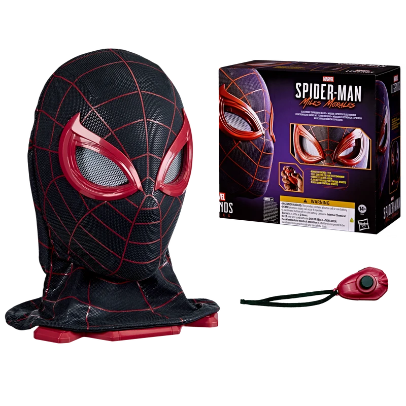 Marvel Legends Series: Spider-Man 2 Game - Miles Morales Mascara Electronica Premium