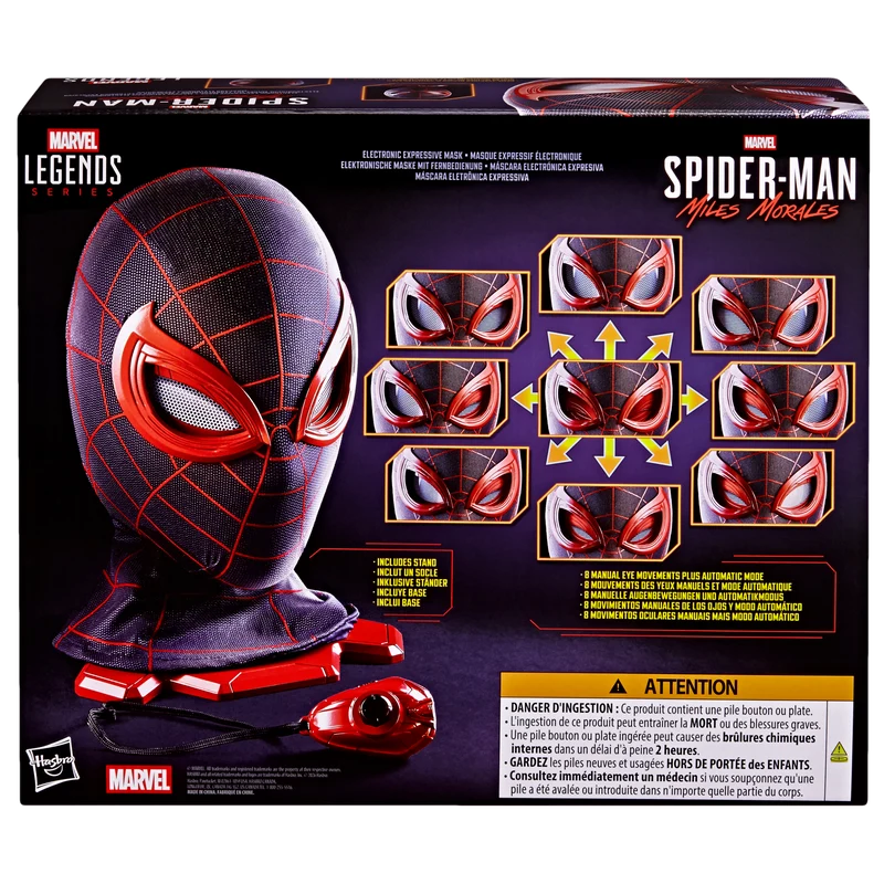Marvel Legends Series: Spider-Man 2 Game - Miles Morales Mascara Electronica Premium
