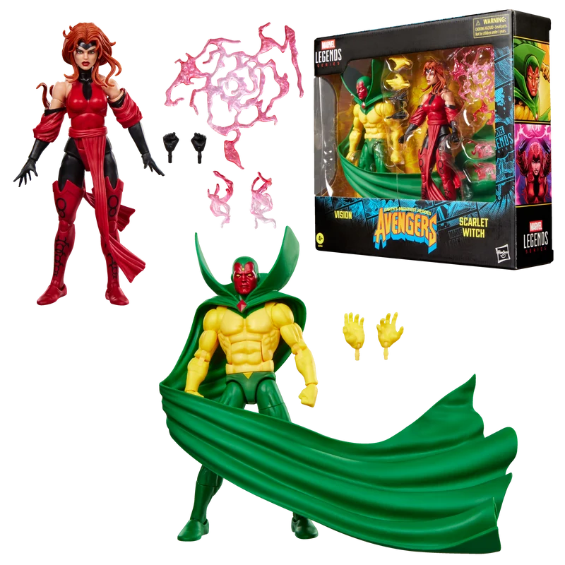 Marvel Legends Series: Comics Avengers The Crossing - Black Vision Y Bruja Escarlata 2 Pack