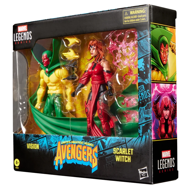 Marvel Legends Series: Comics Avengers The Crossing - Black Vision Y Bruja Escarlata 2 Pack