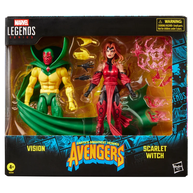 Marvel Legends Series: Comics Avengers The Crossing - Black Vision Y Bruja Escarlata 2 Pack