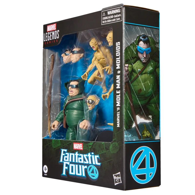 Marvel Legends Series: Comics Los 4 Fantasticos - Hombre Topo Y Topoides 3 Pack