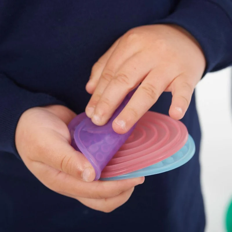 Tickit SiliShapes circulos sensoriales 10 pzas.