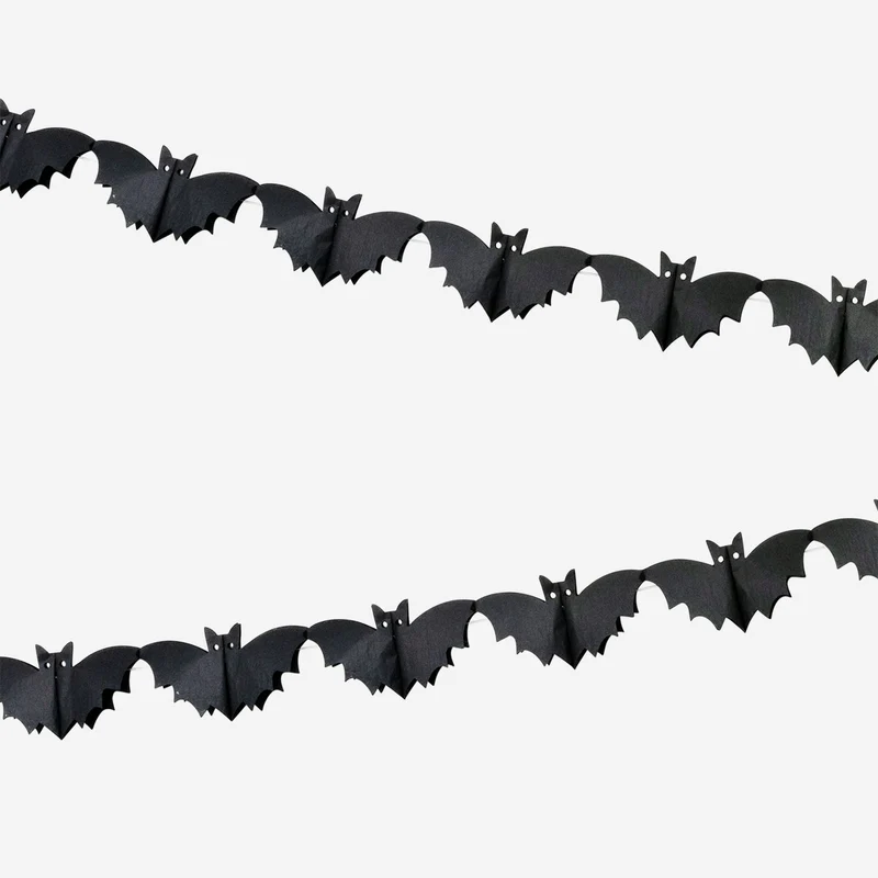 Paper bat garland - 300 cm