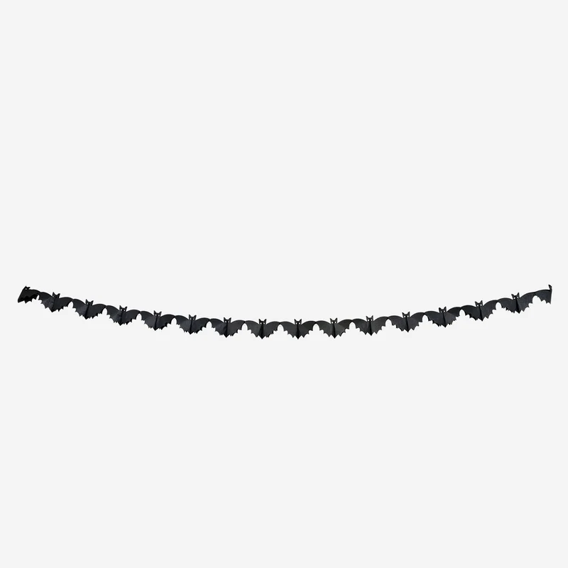 Paper bat garland - 300 cm