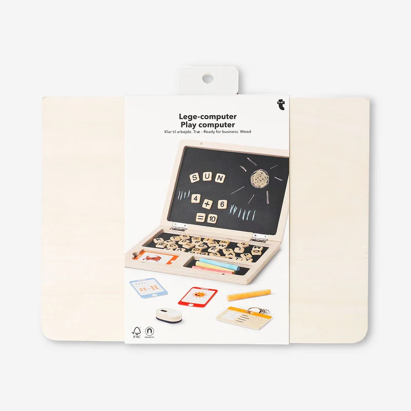 Wooden play computer