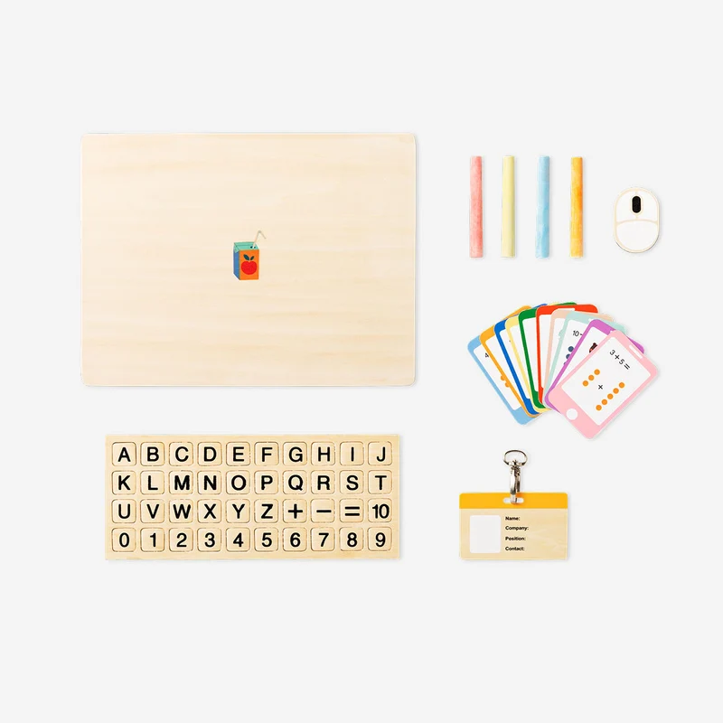 Wooden play computer