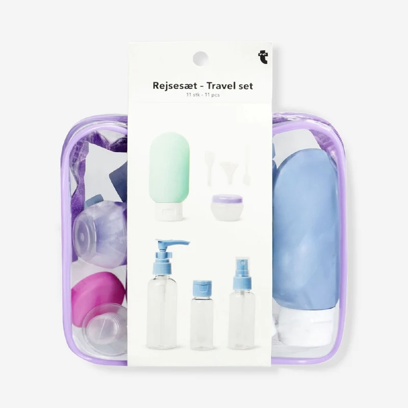 Travel set with stickers - 11 pcs