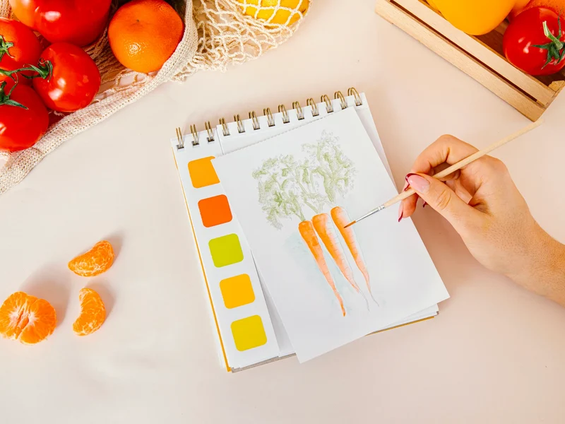 Travel Book Acuarela Retour de Marché · La Petite Épicerie