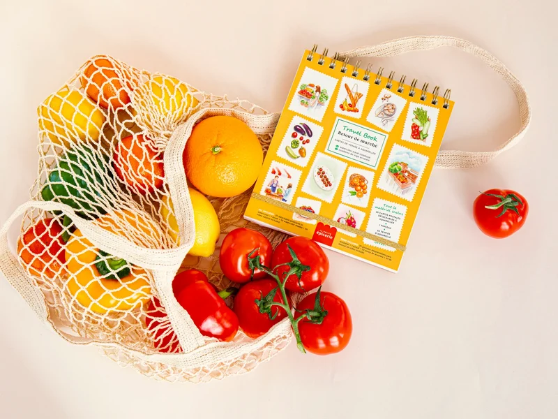 Travel Book Acuarela Retour de Marché · La Petite Épicerie