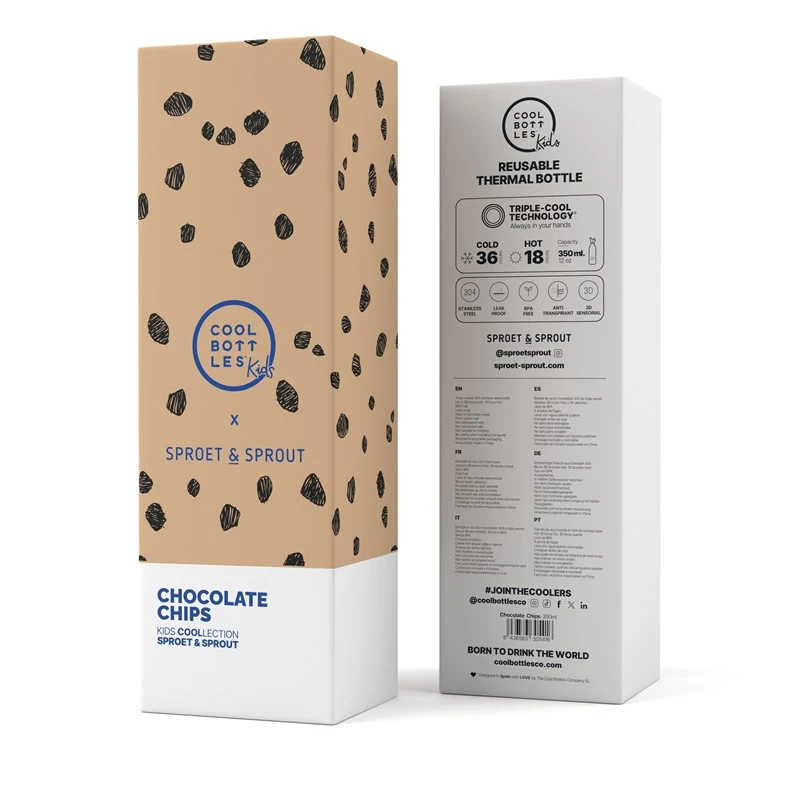 Botella Acero - SPRT& Chocolate Chips 350ml · Cool Bottles