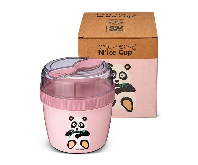 Fiambrera Snack N'ice Cup Panda Pink · Carl Oscar