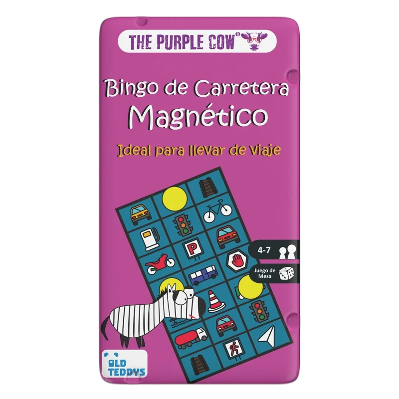 TO GO - Bingo de Carretera - Juego de mesa - The Purple Cow - 2 jugadores - 4+ años - 10-15 min