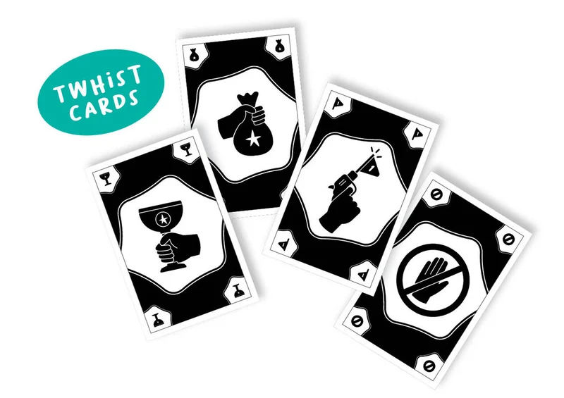Twhist - Juego de mesa - FlexiQ - 3-5 jugadores - 8+ años - 10 min