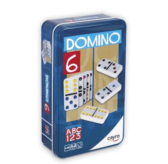 DOMINÓ COLORES DOBLE 6 - Juego de mesa - Cayro - 2-4 jugadores - 6+ años - 20 min