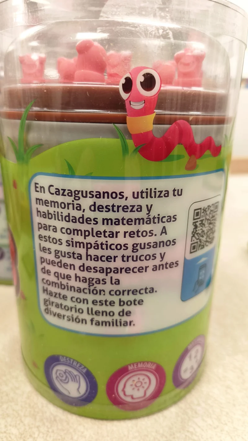 Cazagusanos - Juego de mesa - FALOMIR - 2-6 jugadores - 4+ años - 15 min